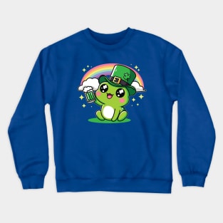 St. Patrick's Day Frog Crewneck Sweatshirt